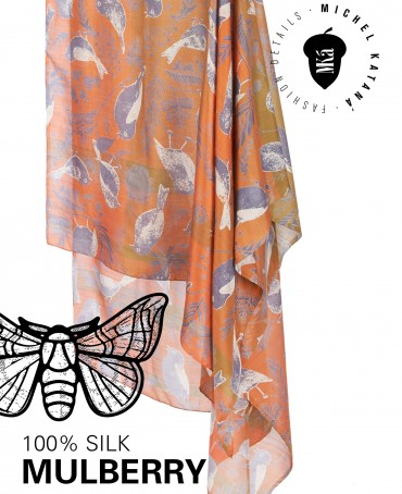 Палантин Женский SN40-BIRDY/ORANGE