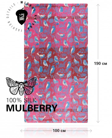 Палантин Женский SN40-BIRDY/PINK