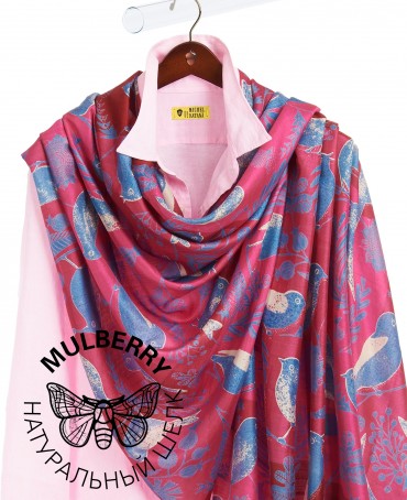 Палантин Женский SN40-BIRDY/PINK