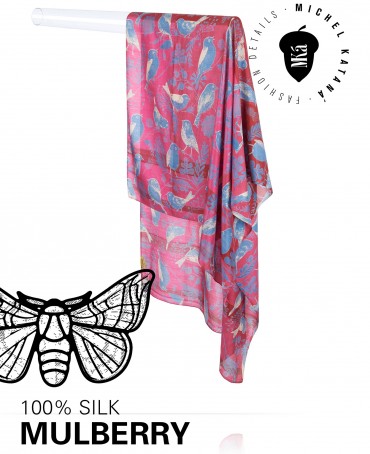 Палантин Женский SN40-BIRDY/PINK