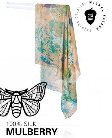 Палантин Женский SN40-GINKO/BLUE