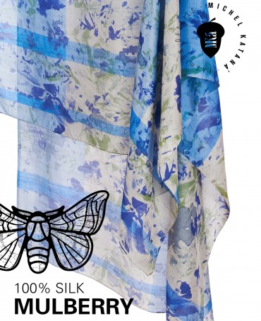 Палантин Женский SN40-MIND/BLUE