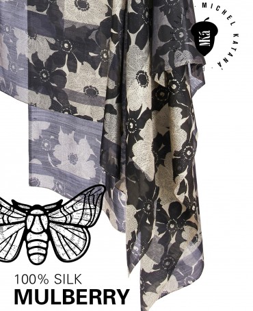 Палантин Женский SN40-MONO/GREY