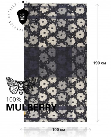 Палантин Женский SN40-MONO/GREY