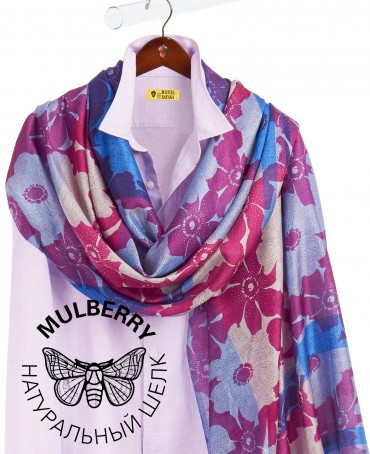 Палантин Женский SN40-MONO/PURPLE