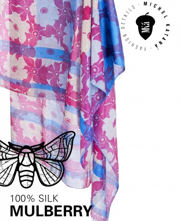 Палантин Женский SN40-MONO/PURPLE