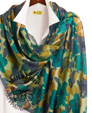 Палантин Женский SN40-NEO.FLORAL/BROWN