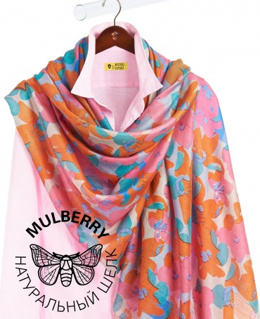 Палантин Женский SN40-NEO.FLORAL/PINK