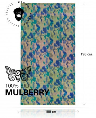 Палантин Женский SN40-PATCH/BLUE