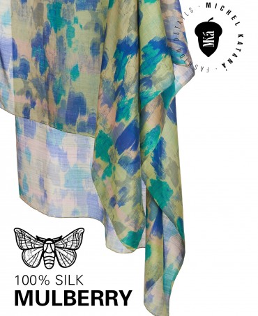 Палантин Женский SN40-PATCH/BLUE