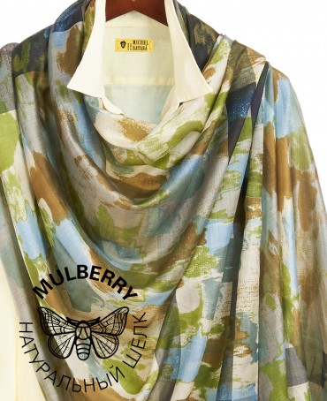 Палантин Женский SN40-PATCH/OLIVE