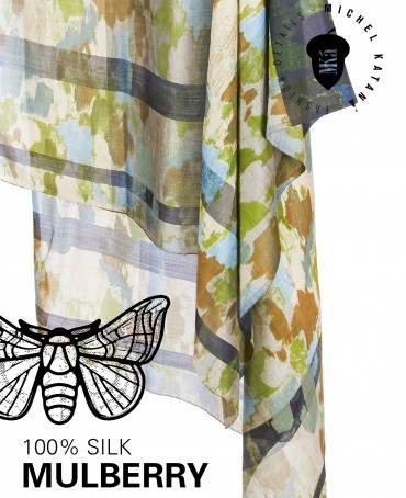 Палантин Женский SN40-PATCH/OLIVE