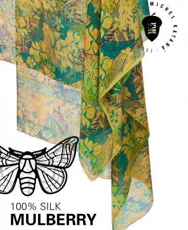 Палантин Женский SN40-TROPICAL/GREEN