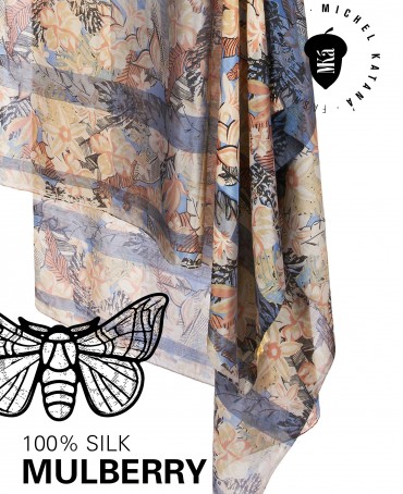 Палантин Женский SN40-TROPICAL/GREY