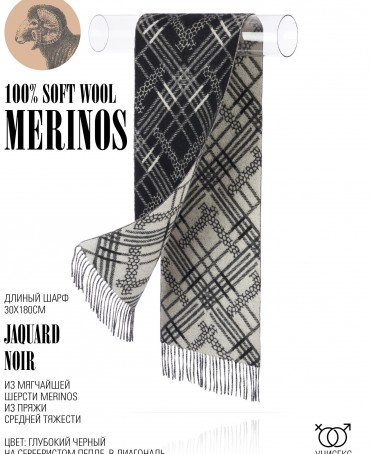 Шарф Унисекс FJq.W220_TNGZ-17-5/NOIR