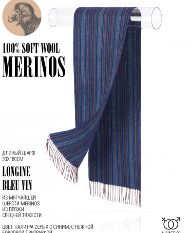 Шарф Унисекс FTL.W220_A139-1/BLEU