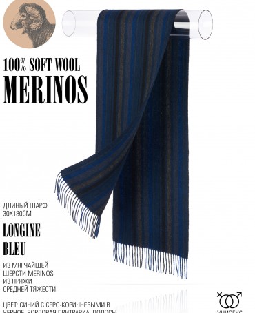 Шарф Унисекс FTL.W220_A73/BLEU