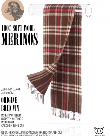 Шарф Унисекс FTQ.W220_A100/BRUN