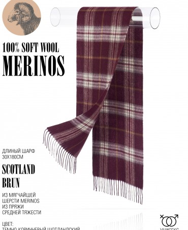 Шарф Унисекс FTQ.W220_A39/BRUN