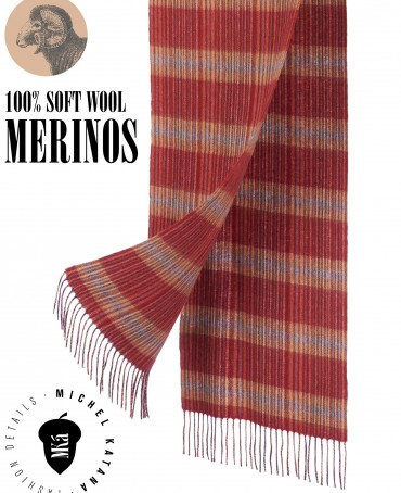 Шарф Унисекс FTQL.W220_A68/ROUGE.GRIS