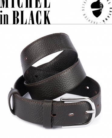 Ремень-Пояс Унисекс MIDE.CERF-35-CNi/CHOCO