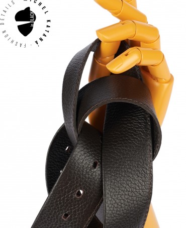 Ремень-Пояс Унисекс MIDE.CERF-35-CNi/CHOCO