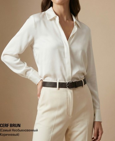 Ремень-Пояс Унисекс MIDE.CERF-35-UNi/BRUN