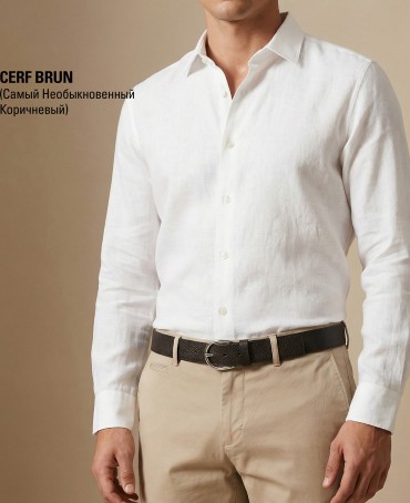 Ремень-Пояс Унисекс MIDE.CERF-35-UNi/BRUN