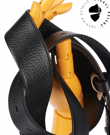 Ремень-Пояс Унисекс MIDE.CERF-35-UNi/NOIR