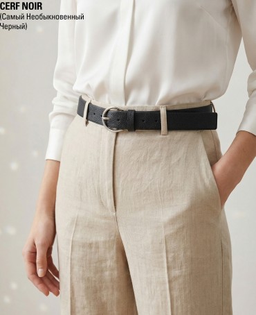 Ремень-Пояс Унисекс MIDE.CERF-35-UNi/NOIR