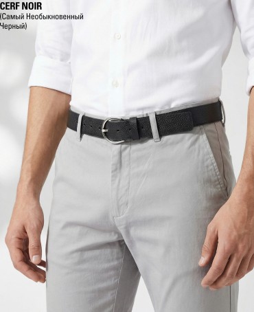 Ремень-Пояс Унисекс MIDE.CERF-35-UNi/NOIR