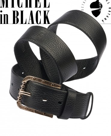 Ремень-Пояс Унисекс MIDE.CERF-40-PAu/NOIR