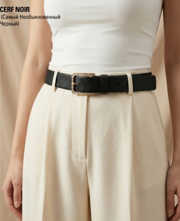 Ремень-Пояс Унисекс MIDE.CERF-40-PAu/NOIR