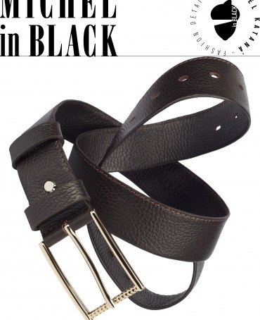 Ремень-Пояс Унисекс MIDE.CERF-40-RNi/CAFFE