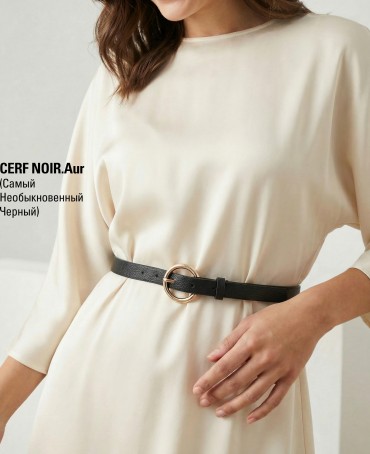 Ремень-Пояс Женский MOA.CERF-20-UNi/NOIR.Aur