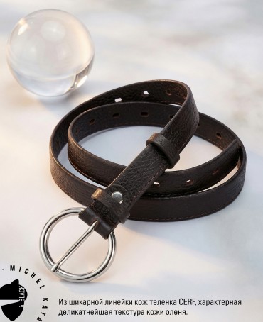 Ремень-Пояс Женский MOA.CERF-20-UNi/CHOCO.Ag