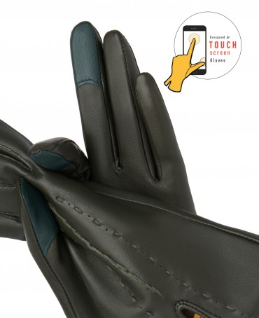 Перчатки Женские icAs.K11-ELEGE/OLIVE