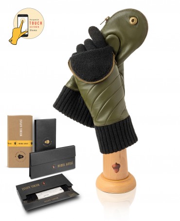 Варежки Женские io.K11-MITAINE31/OLIVE