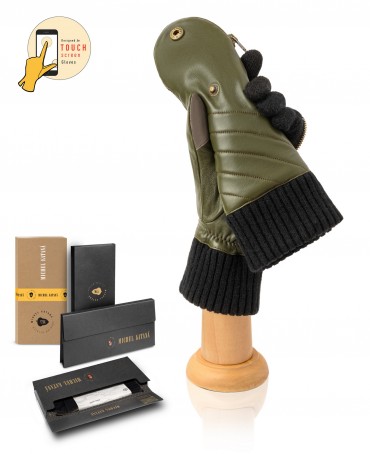 Варежки Женские io.K11-MITAINE31/OLIVE