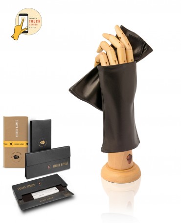 Перчатки-митенки Женские io.K81-ARTISI/BL