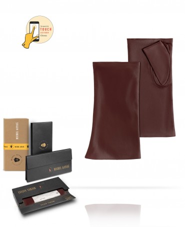 Перчатки-митенки Женские io.K81-ARTISI/WINE