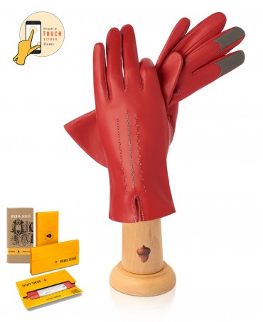 Перчатки Женские icD.K83-ELEGE/RED.GREY