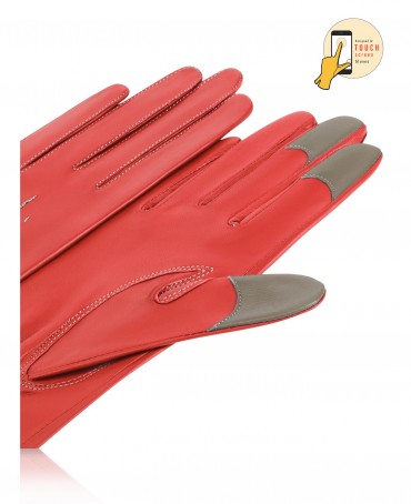 Перчатки Женские icD.K83-ELEGE/RED.GREY