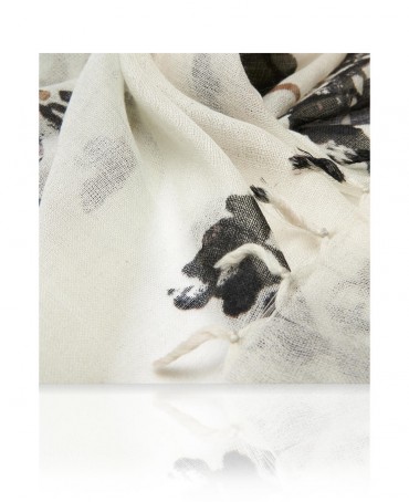 Палантин Женский W40.120-FL.MONTAGNE/BLANC