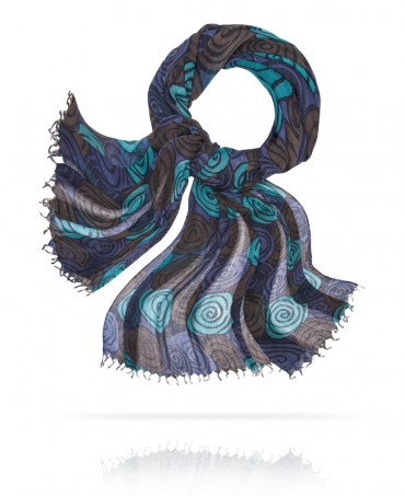 Палантин Женский W40.120-SPIRALE/BLEU