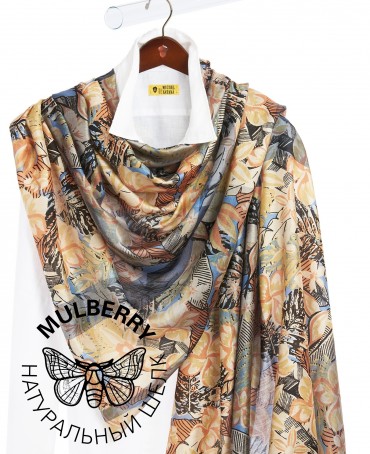 Палантин Женский SN40-TROPICAL/GREY