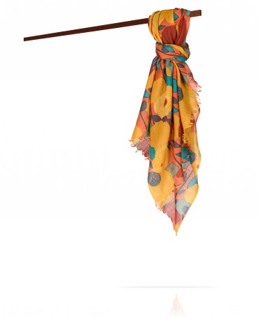 Палантин Унисекс JW70-JARDIN.DE.FL/ORANGE