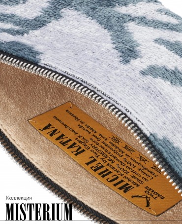 Шелковый (Бахмаль) Клатч-конверт-папка-косметичка FLORES MENTIS! (Цветы разума!) THINY_FLORES MENTIS!