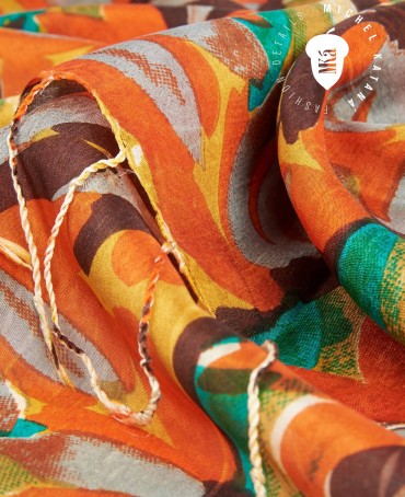 Палантин Женский S30-MONET/ORANGE