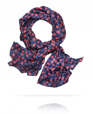 Палантин Женский SN40-CHERRY/NAVY